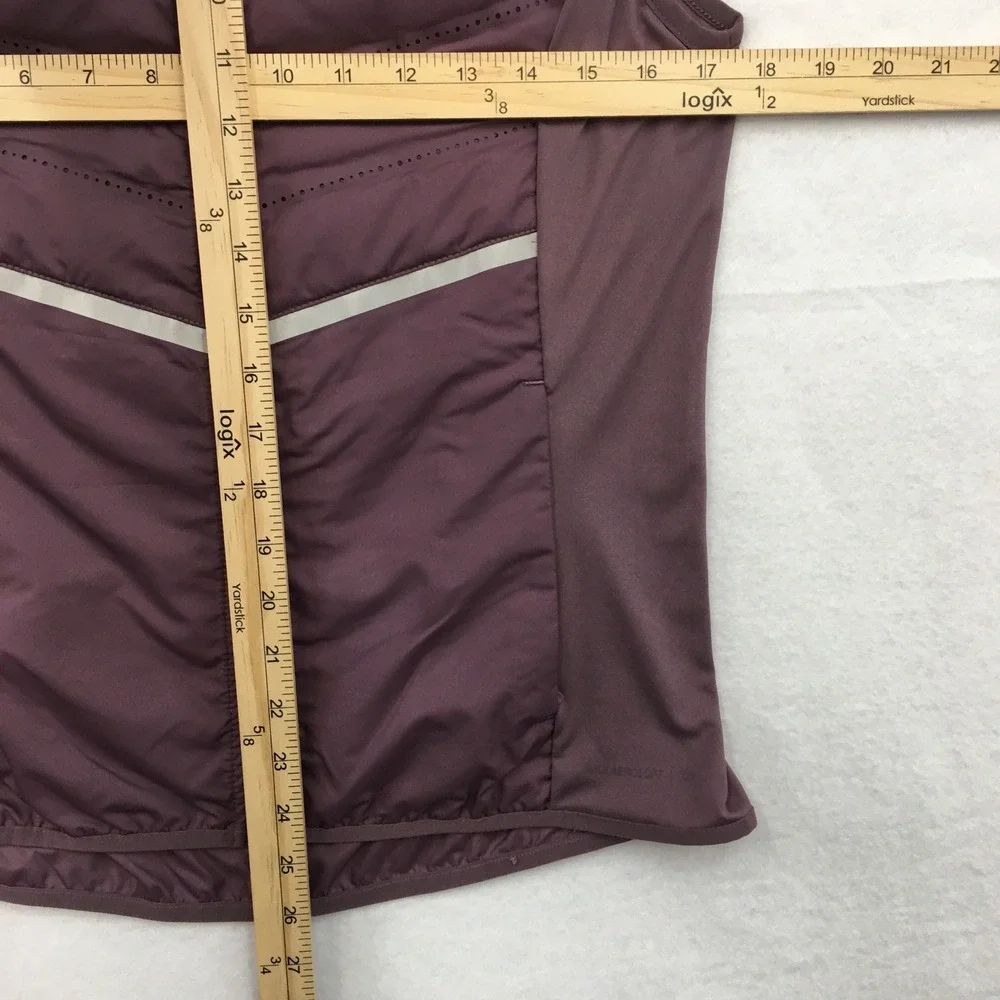 Nike Aeroloft 800 Womens Running Vest Plum Purple Down Puffer Full Zip M